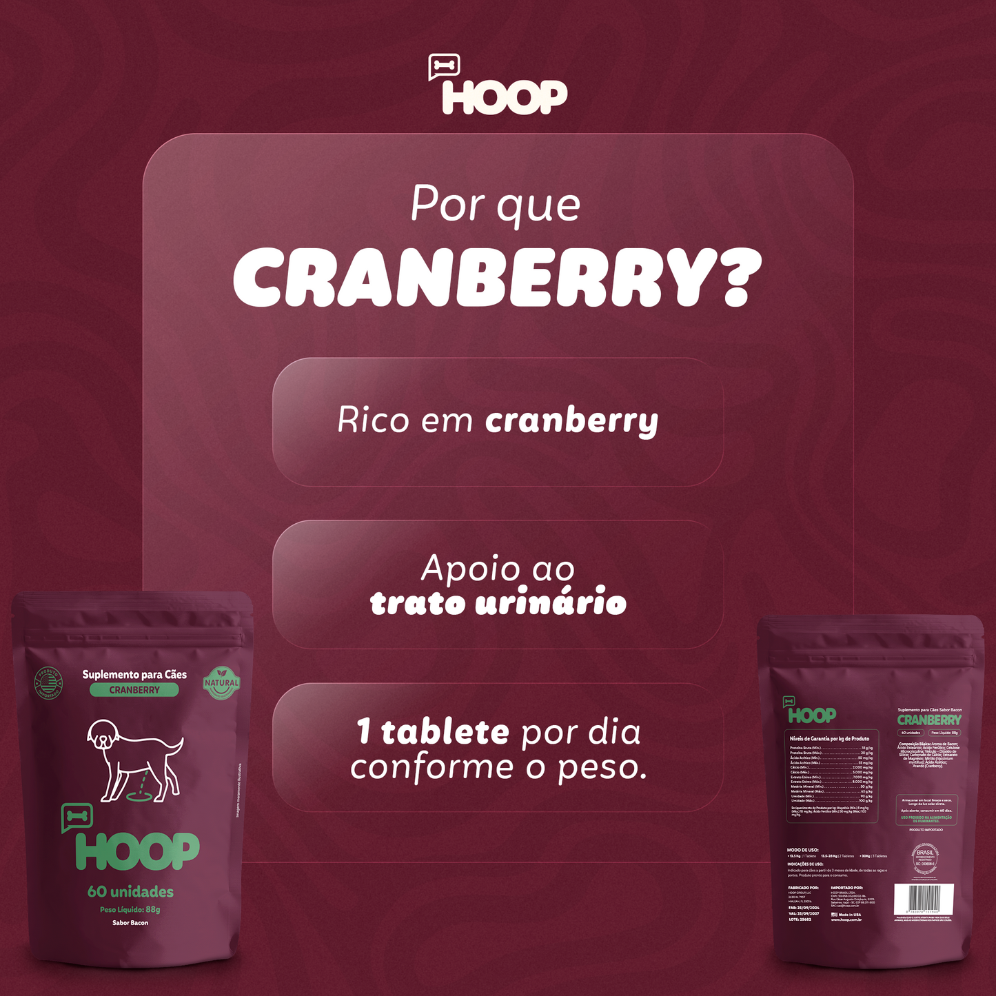 Cranberry - Suplemento Canino