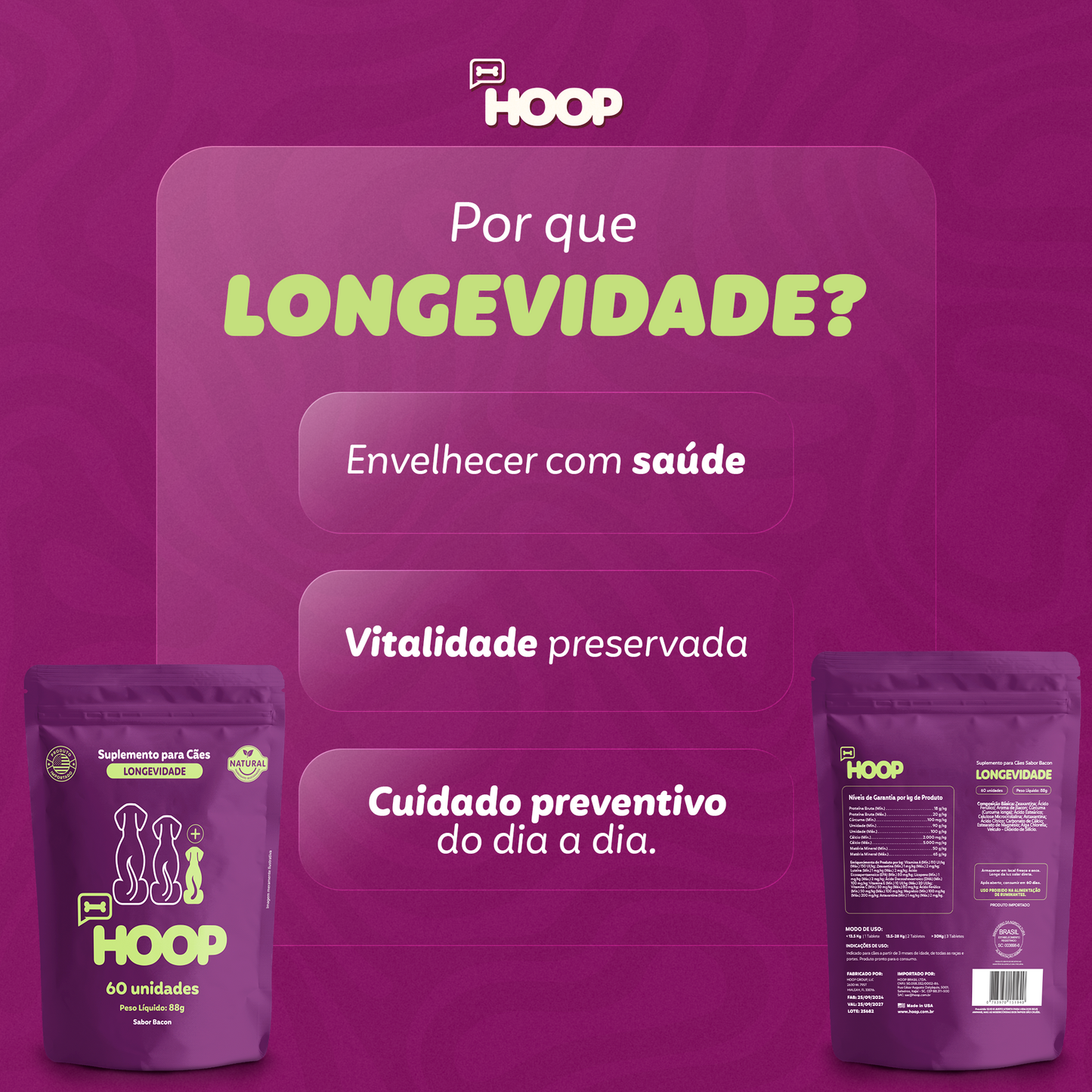 Longevidade - Suplemento Canino
