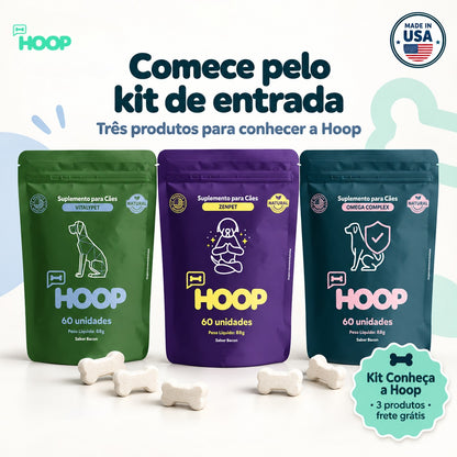 Kit Conheça a HOOP - Suplemento Canino